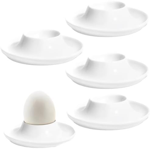 XPEX 4 Stück Eierbecher,Stapelbar, eierbecher camping,eierbecher steingut