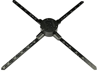 KG7HQRP 3D Hologram Fan Z3H 3D Holographic Fan Advertising Machine Ultra-Clear Display LED Rotating Screen with WiFi Splicing APP One-Key Transmission