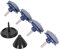Lawn Mower Blade Sharpener, Set of 5 with Balanced Design Whetstone and Steel Material Lawn Mower Blade Sharpener Tool Lawnmower Blade Sharpener for Electric Drills and Hand Drills