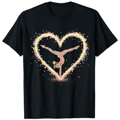 Gymnastik Geschenk Damen Mädchen Kinder Rhythmische Turnen T-Shirt