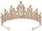 ElevateTech Krone für Damen,1 Stück Königinnenkrone Hochzeitskronen und Diademe mit Strasssteinen Kristallstirnband Haarschmuck Rosa Prinzessinnen-Diademe Geburtstagskrone für Hochzeits Abschlussball