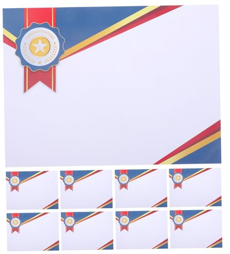 COOPHYA 50 Blatt Auszeichnung Für Besondere Verdienste Ehrenurkunde Leeres Papier Zertifikate Beschreibbares Urkundenpapier Bedruckbares Urkundenpapier Abiturzeugnis Beschichtetes Papier