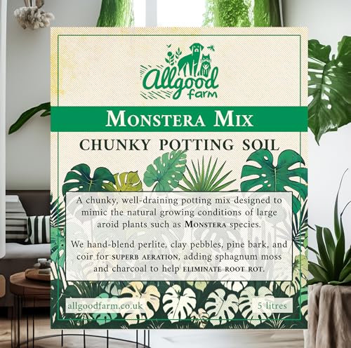 Allgood Farm Monstera Soil - Chunky Aroid Potting Soil Mix (5 Litres)