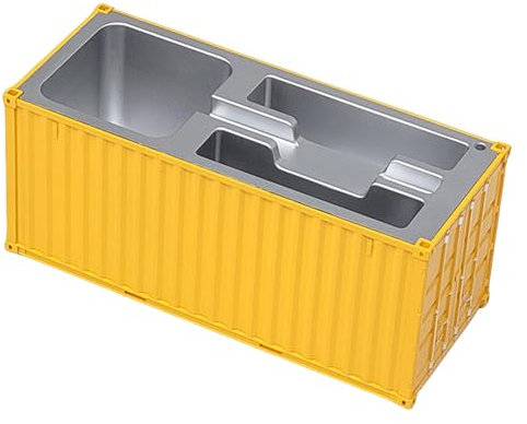 RGYBAO Contenedor de envío para bolígrafos con tarjetero de nombre, organizador de lápices de escritorio de gran capacidad para organizadores de escritorio de oficina