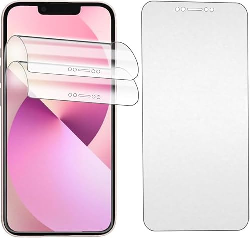 KoasVonson Mat Film Hydrogel pour iPhone 13 Mini, 2 Pièces TPU Film Protection écran Matte, Flexible Film de protection d'écran, Antireflets, Anti-Traces