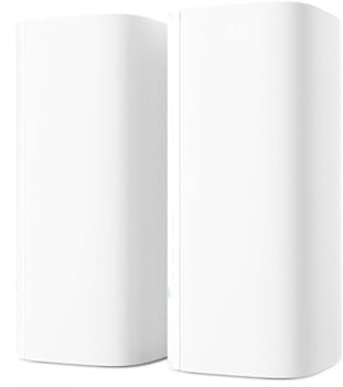 Uxsjakjsd EM12 Mesh WiFi6 Router AX3000 Dual Band 2.4GHz/5GHz Wireless Repeater Gigabit Network Extender Seamless Coverage