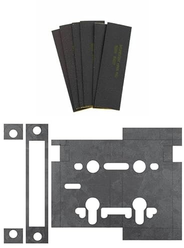 Kooples Hardware Atlantic Sash Lock & Hinge Pads Intumescent Kit FD60 Fire Door Safety (3 x 2 Hinge Pads)