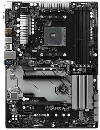 Motherboard Placa Base Fit For ASRock B450 PRO4 AM4 for procesadores Ryzen 5/7/9/3 5600 5800X3D 5900X 4100 DDR4 3200+(OC) M.2 HDMI ATX