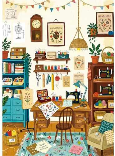 HUADADA Jigsaw Puzzles for Adults 1000 Pieces Family Interactive Games 1000 Piece Jigsaw Puzzles for Adults-Hand Sewing Studio