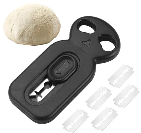 Brotmesser Markierungswerkzeug – Einziehbare Teigmarkierer, wiederverwendbare Backklinge, Edelstahlklinge | Handwerks-Designwerkzeug mit LI-Schnitt