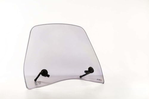 Puig 8103W Trafic niedrige aerodynamische Windschutzscheibe aus 3 mm Polycarbonat für Scooter mit urbanem Design, Windschutz und Antivibration, Transparent