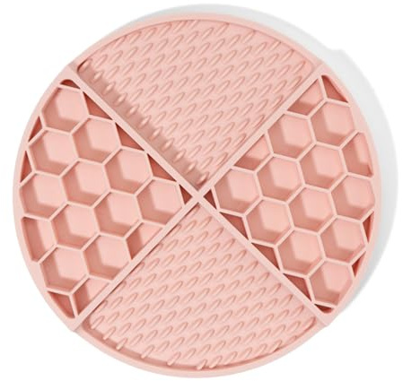 Kalttoy Gamelle pour chien à alimentation lente avec dessus amovible et bases d'aspiration pour nourriture humide encourage la consommation Facile à laver Tapis à lécher pour chien