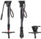 COMAN KX3232 Lightweight Aluminum 73.2 Inch Monopod Kit Flip Lock 5-Section Leg and Q5 Fluid Head with Removable Support Stand Max Load 13.2 LB for SLR and DSLR Cameras or Video