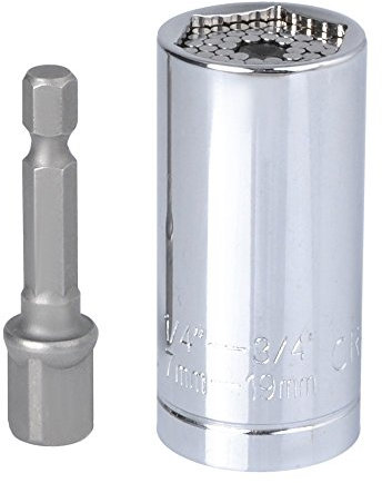 ISO TRADE HDEO - Universal Steckschlüssel 1/4-3/4 '7-19mm Adapter Multinationale Bohrer Schlüssel #4296