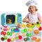 My First Electronic Microwave Oven Set Toy with Light Children Kids Play Toy