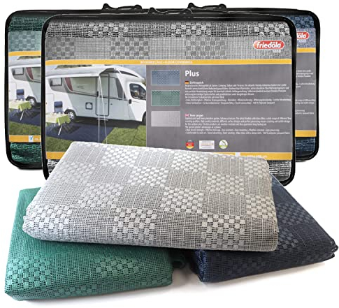 Primaflor Vorzeltteppich - Plus, Blau, 2,50m x 3,00m, Viele Größen und Farben, Wasserdurchlässiger, Atmungsaktiver Zeltboden inkl. Tragetasche, Outdoor Teppich für Camping, Wohnmobil Bodenmatte