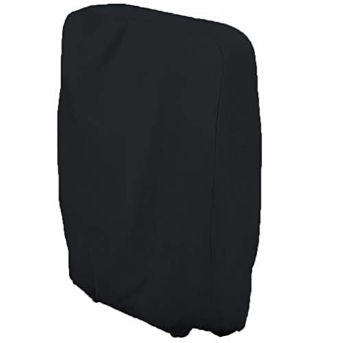 Silvotek Schutzhülle für Gartenliege klappbar - Abdeckhaube für klappbare Sonnenliege, wasserdicht, UV-beständig, schwarz, 71 cm L x 34 cm B x 110 cm H