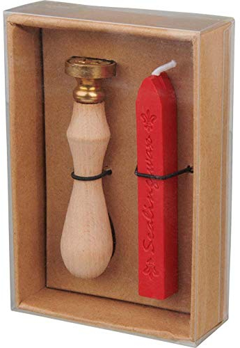 Wachssiegel Stempel-Set, Vintage-Stil Wachs Siegelstempel Stempelset, Briefset mit antikem Wachssiegel von notrash2003