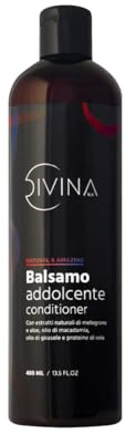 Softening Conditioner mit natürlichen Extrakten für gewelltes, lockiges, supergelocktes und Afro-Haar Natural&Amazing von DIVINA BLK (400ml)