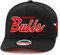 Mitchell & Ness Chicago Bulls Flexfit Snapback Mütze für Herren – gebogene Krempe – Schwarz/Rot Schrift – Basketballkappe für Herren, Schwarz, Rot, Weiß, Einheitsgröße, Schwarz/Rot/Weiß, Einheitsgr��e