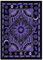 THE ART BOX Indie Wandteppich Baumwolle Mandala Wandbehang Deko Teppich Aesthetic Room Decor Dekoration Wohnzimmer Indische Tücher Schlafzimmer Deko, Violett, 75x100 Cm