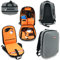 JetPack Schlanker Rucksack für DVS, Handy oder Club DJ-Gig-Set, Tasche, Laptop, Ständer, Tablet, Kopfhörer, Vinyl-Schallplatten, USB-Mobilgeräte, Kabel, Mikrofon und mehr. TSA-konform (Grau)