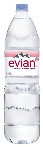 Evian Mineral water 6 PET bottles x 1.5 litres.