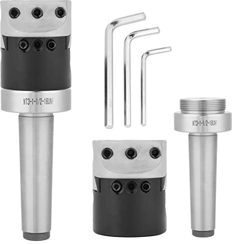 MT3-M12 Mandrino a pinza conica Adattatore per albero di fresatura Morse Biella di alesatura + Testa di alesatura da 2 pollici per macchine utensili