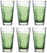 LEONARDO HOME 026834 Trinkglas VARIO STRUTTURA 6er-Set 280 ml grün, Glas