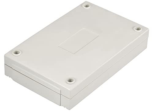 sourcing map Wasserdicht Anschlussdose 125x80x32mm ABS ohne Schrauben für Elektroprojekte (Grau, Pack von 2)