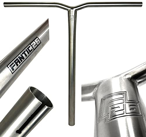 Fantic26 Keto Themis Titanium Stunt-Scooter Bar I Trick I Tret I Kinder I Roller I Lenker I Extrem Leicht I Freestyle I Profi I SCS I HIC I Höhe 50-73 cm I Ersatzlenker (HIC, Raw, 60cm)
