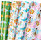 MAYPLUSS Geschenkpapierbogen – 12 flach gefaltet – bunte Biene – 50 x 69,8 cm pro Bogen
