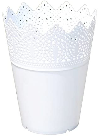 5 x Blumentöpfe, Kunststoff, hohl, Blumenhalter, Krone, Spitze, durchbohrte Blumentöpfe, 14 cm Länge