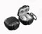 GOKEN Cover Custodia per Samsung Galaxy Buds Live / Buds2 / Buds Pro / Buds2 Pro, in Morbido Silicone TPU e PC Rigido con Moschettone per il Trasporto - Antiurto e Design di Blocco Sicuro, Nero