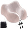 Estefanlo Nackenkissen Flugzeug, Nackenkissen Auto, Reisekissen Memory Foam mit samtweichem Bezug, Nackenhörnchen Erwachsene, Ideal für Reisen, Flugzeug, Büro (rosa)