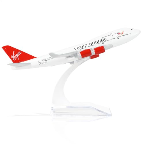 QIYUMOKE 1/400 for VAA 747 Diecast Metal Model Airplane with Stand | 6 Alloy airliner model for Adult Aviation Collectors, Desktop Display or Gift suitable for any occasion Travel souvenirs