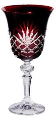 CRISTALICA Weinglas Laura Handgeschliffen 170ml Rot