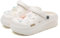 ELIOGN Womens Platform Clogs Slip On Slides for Women's 2 in High Heels Mules Clog Wedge Sandals Beach Slippers Waterproof Gardener Platform Clogs Shoes with Clogs Charms Butterfly White 37