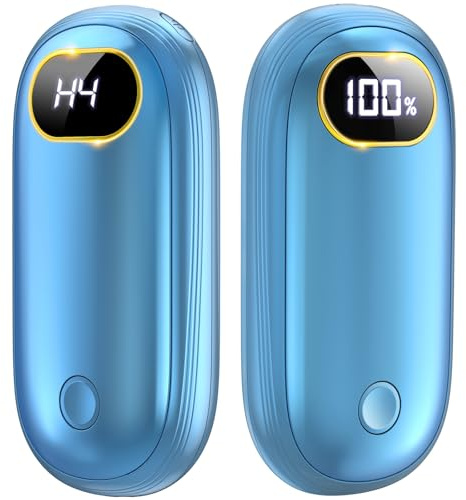 Hand Warmers - 14000mAh Hand Warmers Rechargeable Up to 18Hrs Warmth, Electric Hand Warmer Reusable Heat Up to 131℉, Rechargeable Hand Warmers 2 Pack for Golf Raynauds Camping Women Man