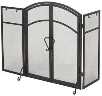 Protectora para Chimenea European Decorative Folding Metal Fireplace Screen Tools Fireplace Partition Fireplace Fence Salvachispas