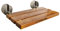 50,8 cm Teak-Duschsitz zur Wandmontage, zusammenklappbarer Duschsitz für Innendusche, Heimpflege, faltbarer Duschsitz aus Teakholz, zusammenklappbarer Duschsitz mit 180 kg Gewichtskapazität