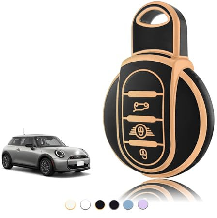 TOOMUME Cover Chiave TPU, Custodia Chiave Adatto per BMW Mini Cooper One/S/D/SD/SE Clubman Countryman Cabrio F54 F55 F56 F57 F60 R55 R56 R57, Copri Chiavi Guscio Chiave Auto Telecomando - Smart Key