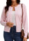 Irevial Cardigan Mujer Manga Larga Ligero con Cuello Redondo,Chaqueta de Punto Estilo Básico Elegante Cárdigan Jersey con Botones Rebecas Casual para Primavera Otoño Rosa M