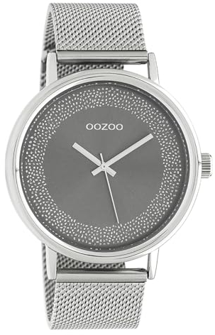 Oozoo Damen Armbanduhr Timepieces Analog Metall Silber UOC10625 Analoguhr