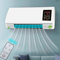 Split Max Aire Acondicionado Portatil, Aire Acondicionado PortáTil 2 En 1, Nuevo Aire Acondicionado De Pared, Con Control Remoto, Para El Hogar/Oficina/Dormitorio (Blanco)