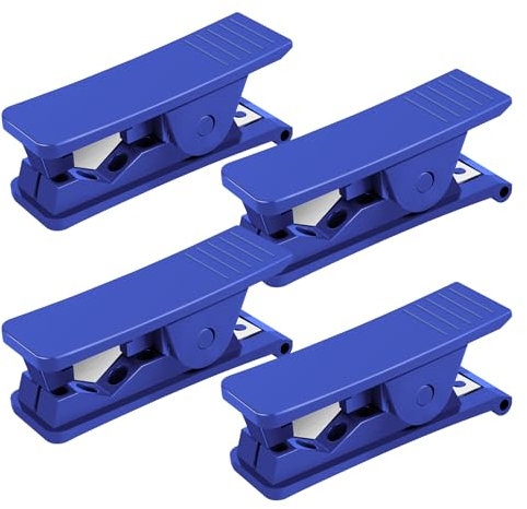 Coupe Tuyau,Coupe-Tube En Plastique,4PCS Coupe-Tuyau Pneumatique Bleu,Tuyau En Plastique Coupe-Câbles Coupe-Ciseaux,Coupe Tube En Plastique économique En Caoutchouc Pour Silicone Pvc PU En Nylon Tube