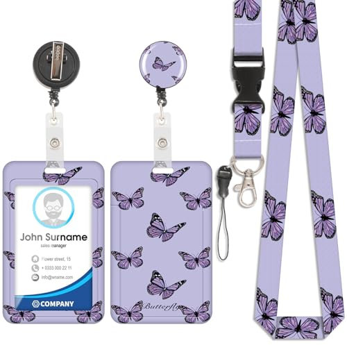 Porte-cartes lanyard rose léopard, badge d'identification, porte-cartes lanyard, cordon détachable avec pince rétractable pour porte-clés, carte de visite, carte de porte, carte d'identité.