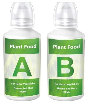 Soluzione Nutritiva - Nutrienti Idroponici A E B | Alimenti Per Piante Idroponiche | Nutrienti Per Piante Idroponiche | Fertilizzante Liquido Per Piante | Fertilizzante Per Piante Da Giardino