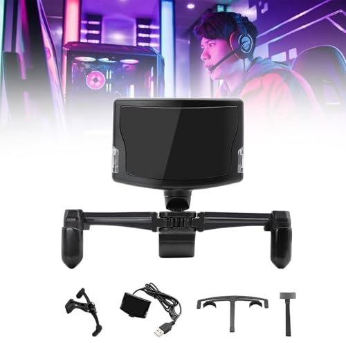 6DOF Optischer Head Tracking Controller für Gaming, Professionelle Kopfhaltung und Sichtverfolgung mit Ständer, USB-Aufladung, Kompatibel mit mehreren Spielen