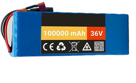 36V 100Ah 10S4P Wiederaufladbarer Li-Ionen-Akku Lithium-Ionen 36V 100000 Mah Lithium-Hoverboard-Ersatzakku Für Elektrisches Selbstausgleich Scooter Hoverboard Einrad 36V,T